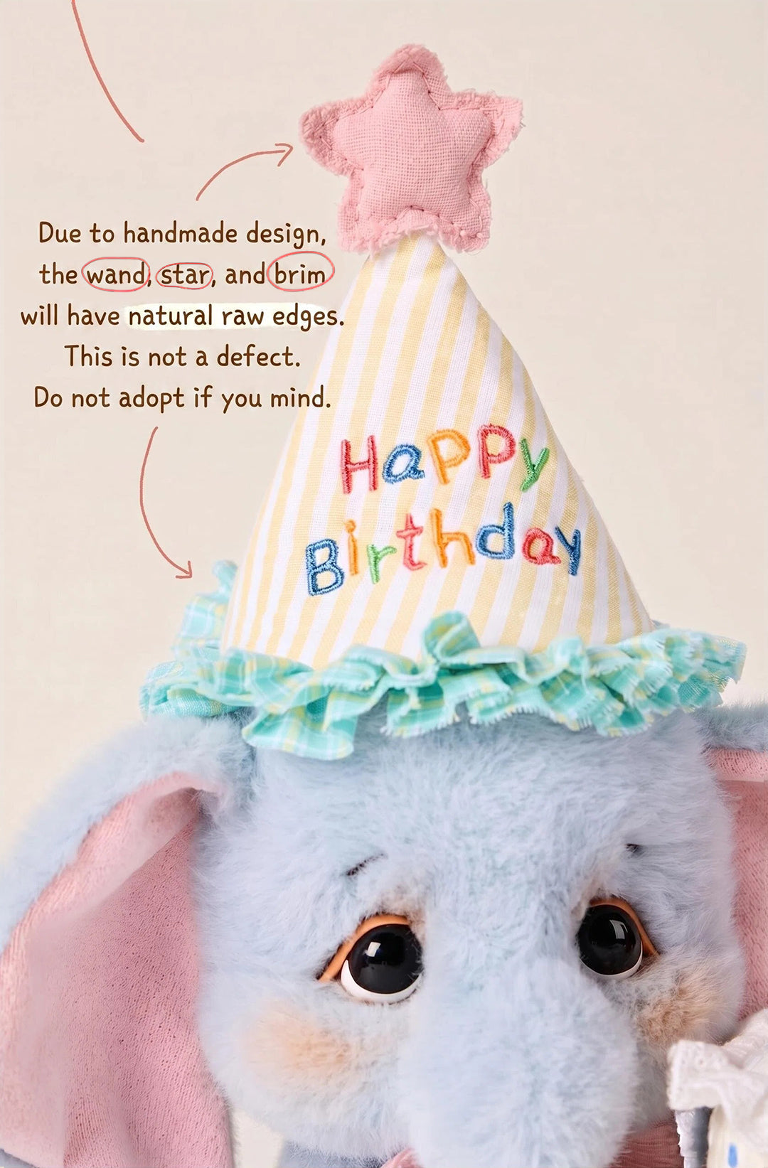 Bobo Nuts | Rubii Elephant Birthday Party Plush Toy 