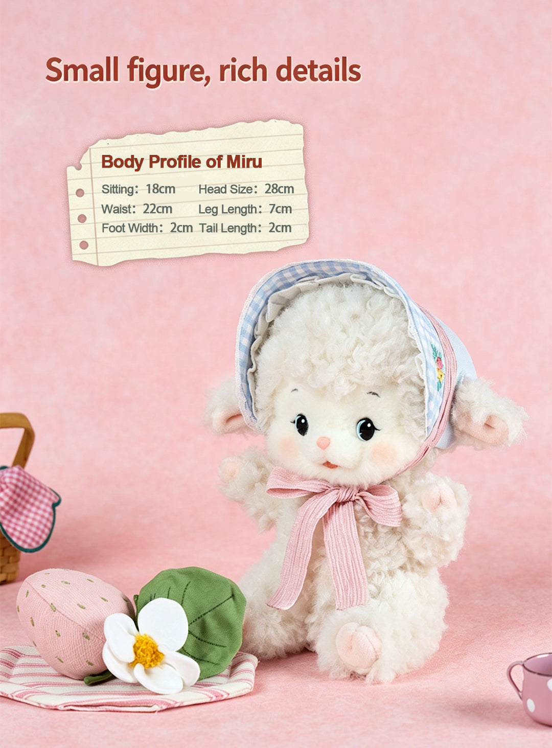 Pre-sale! Bobo Nuts | Miru Lamb Breeze Letter Plush Toy 