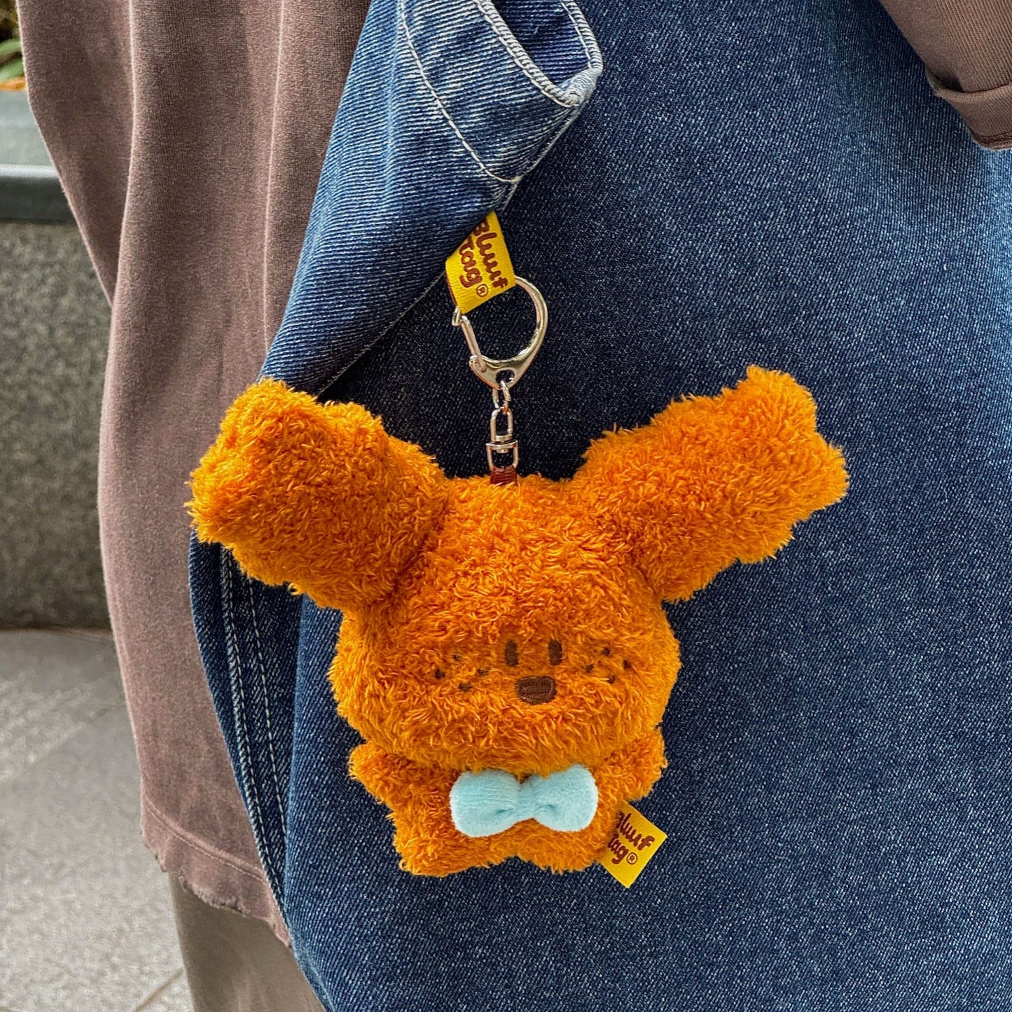 Bluuf Tag | Bow-tie Freckles Puppy Plush Charm