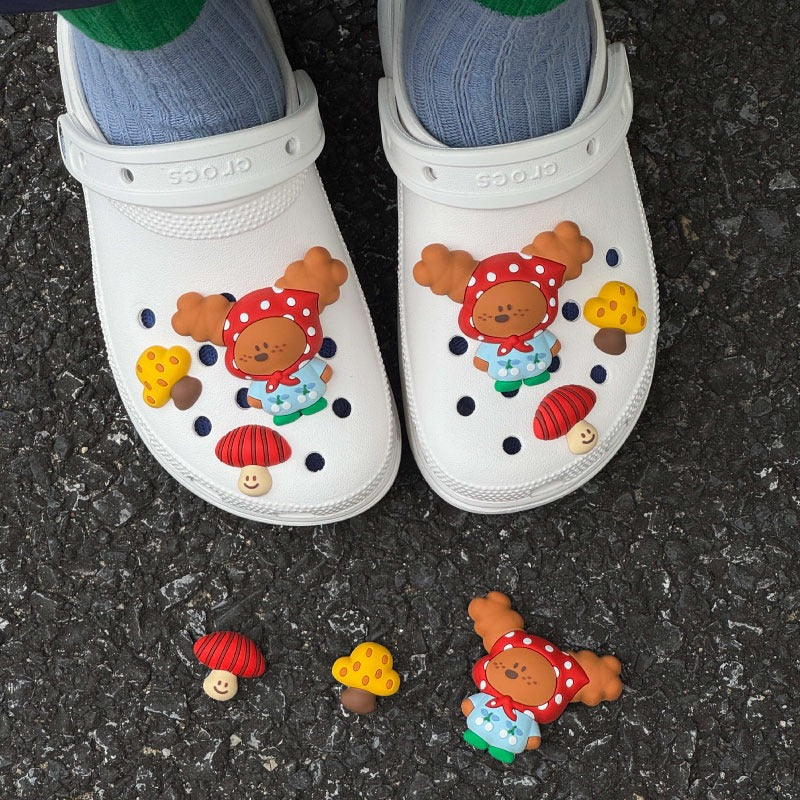 Bluuf Tag | Dog, Mushroom & Tree Shoe Charms