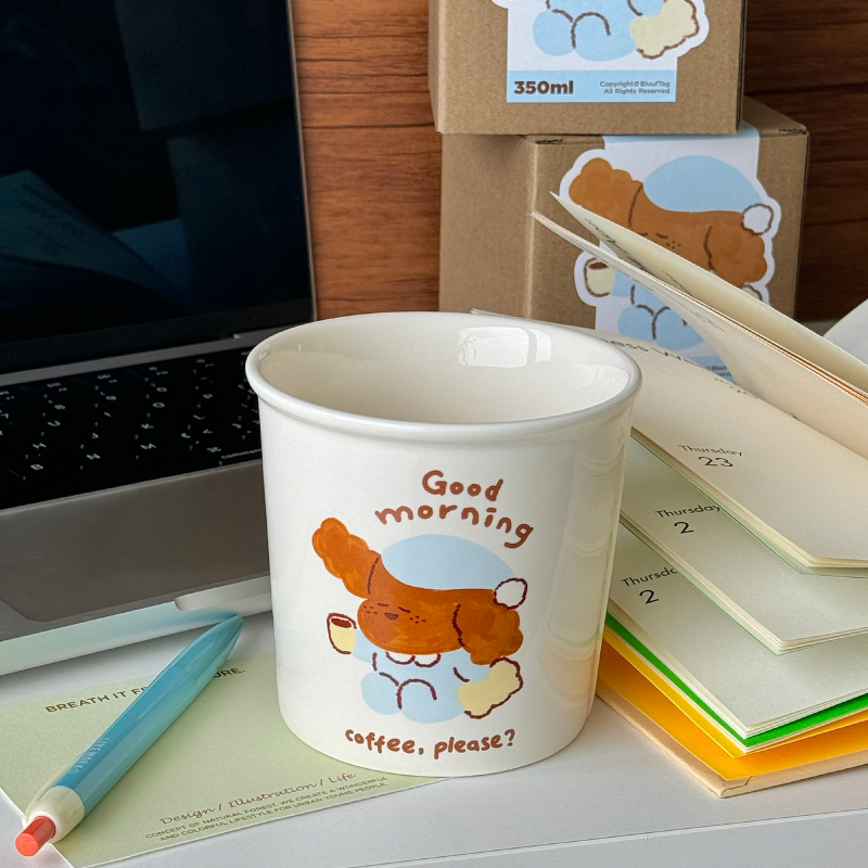 Bluuf Tag | Good Morning Puppy Ceramic Cup