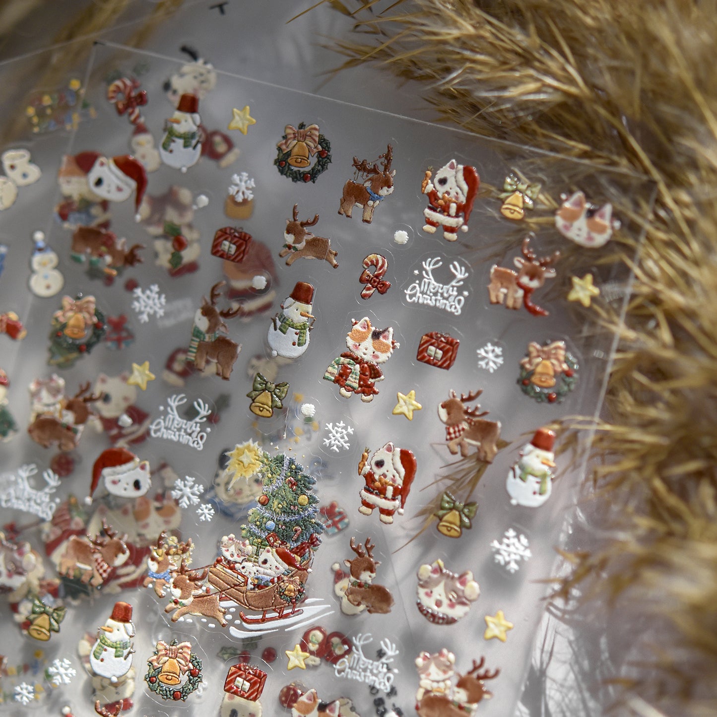 Hello Claws | Christmas Kitty Gift Box Nail Deco Sticker