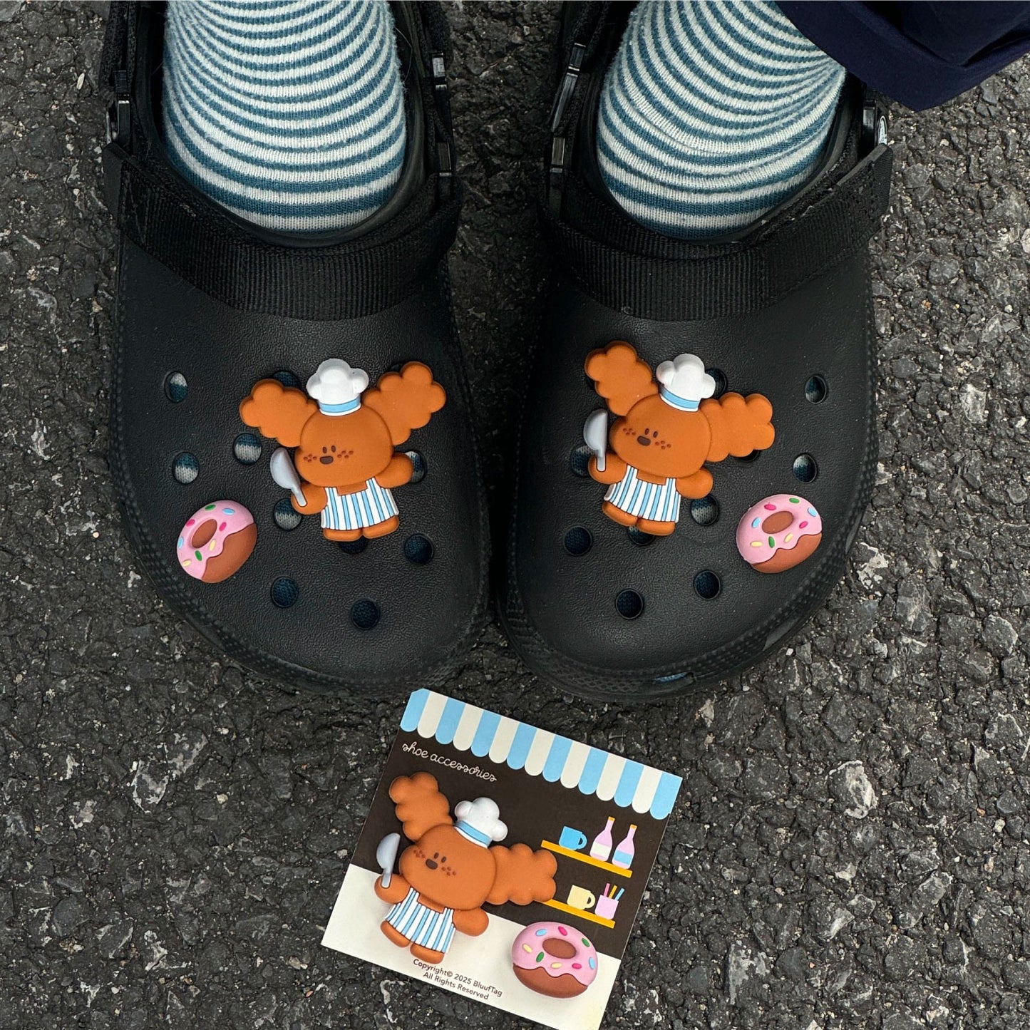 Bluuf Tag | Doggie & Donut Shoe Charms