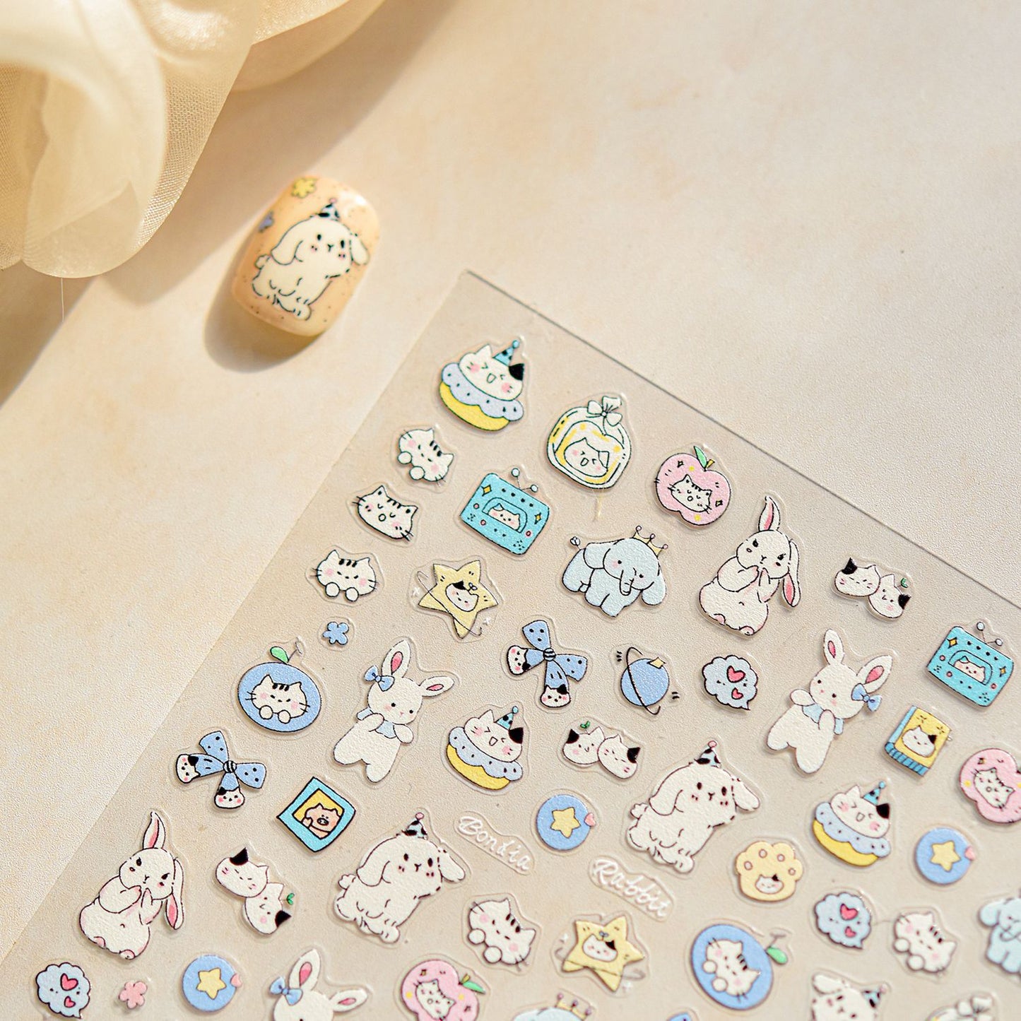 Hello Claws | Fluffy Puppy 5D Nail Deco Sticker