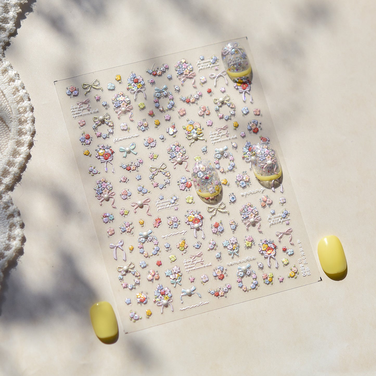 Hello Claws | Blossom And Pearl Nail Deco Sticker