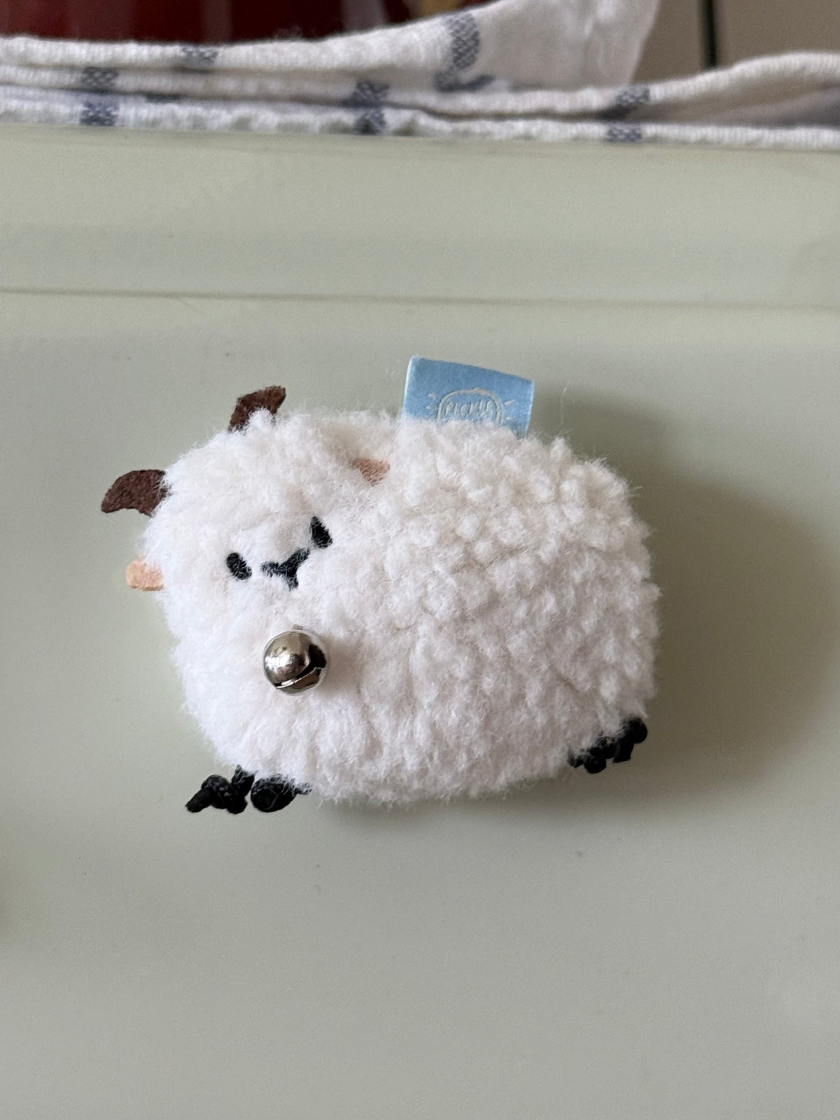 Fickle Plan | Fluffy Sheep Plush Fridge Magnet & Bag Charm 
