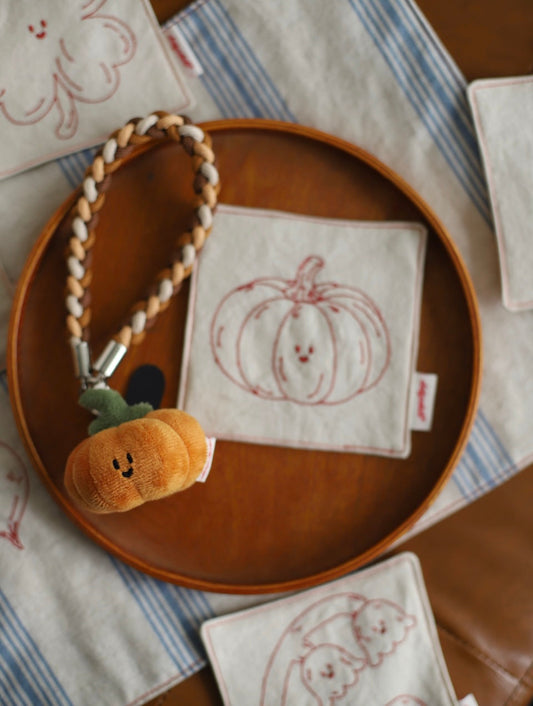 Daily White | Mini Pumpkin Plush Charm 