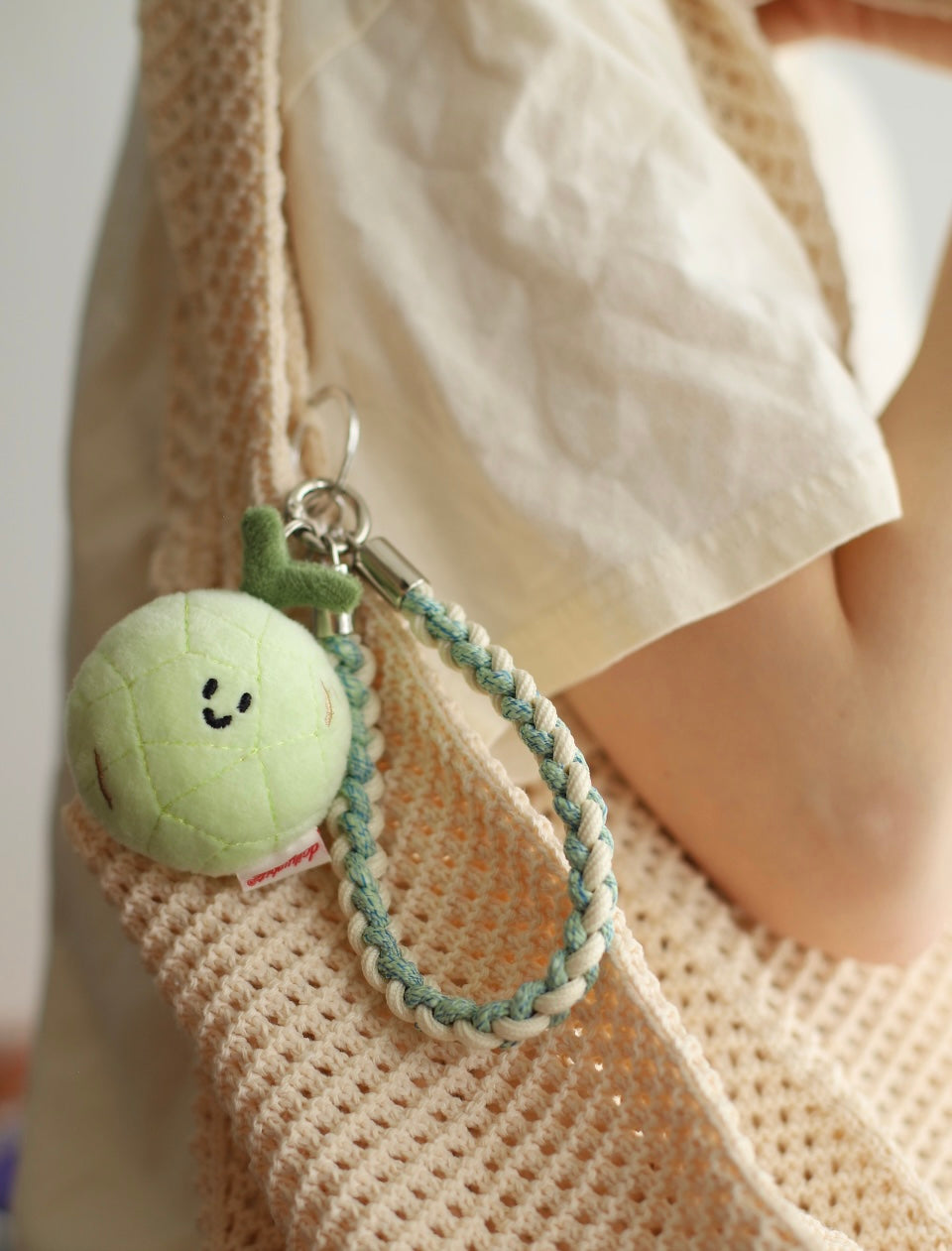 Daily White | Mini Melon Plush Charm 