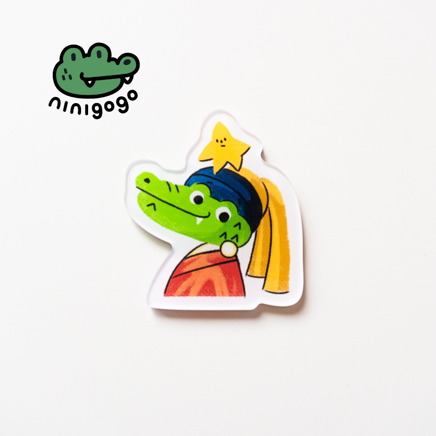 NINIGOGO | Girl And Pearl Earring EGO Magnet