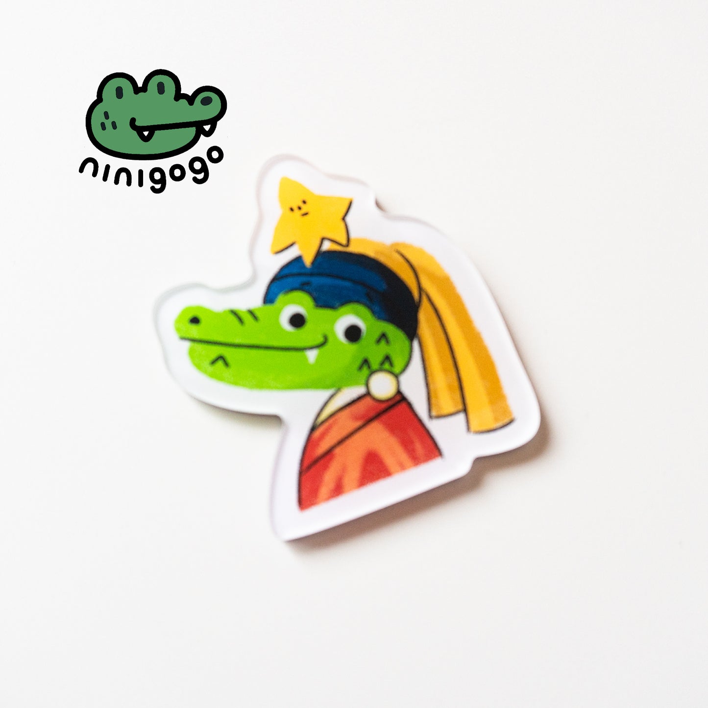 NINIGOGO | Girl And Pearl Earring EGO Magnet