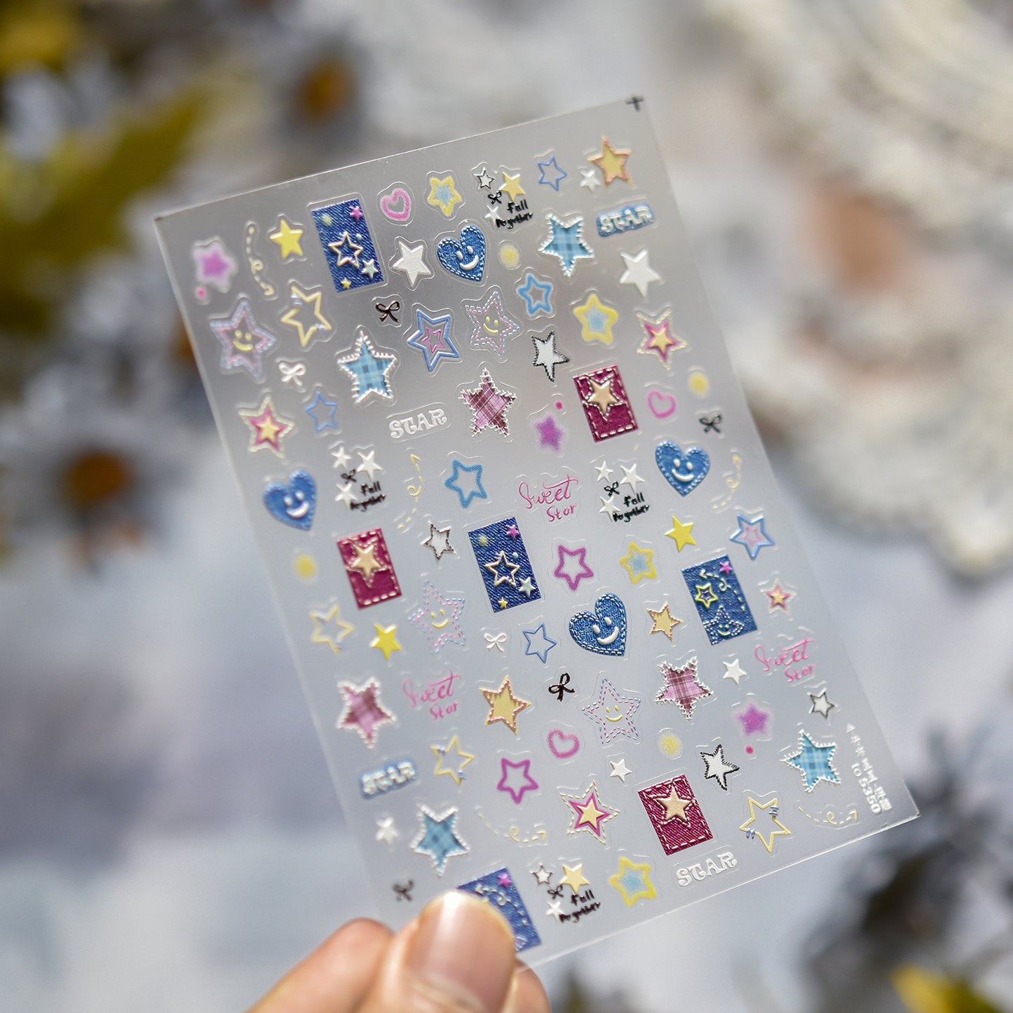 Hello Claws | Jeans Puppy Nail Deco Sticker