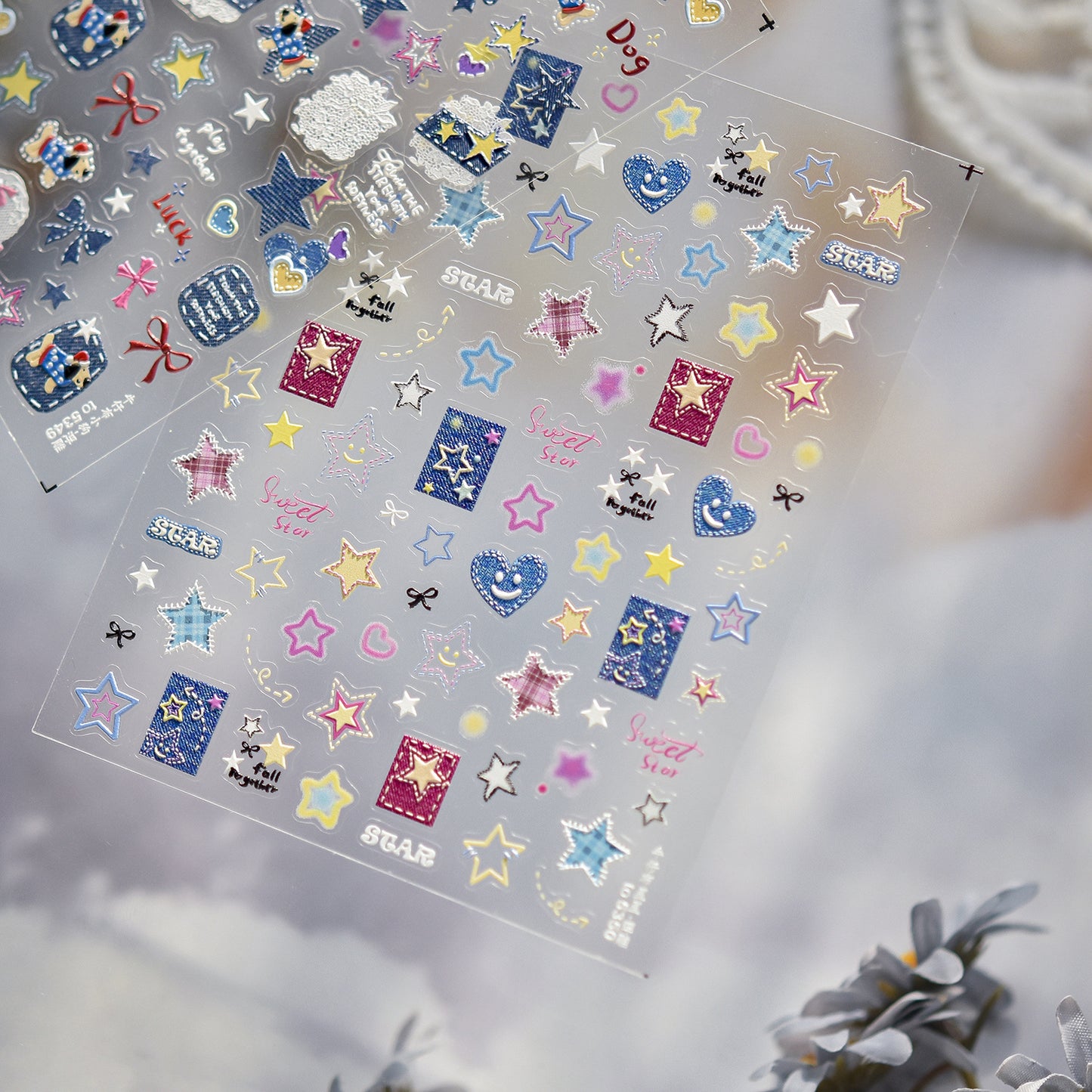 Hello Claws | Jeans Puppy Nail Deco Sticker