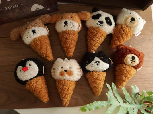 Daily White | White Ice Cream Cone Plush Charm