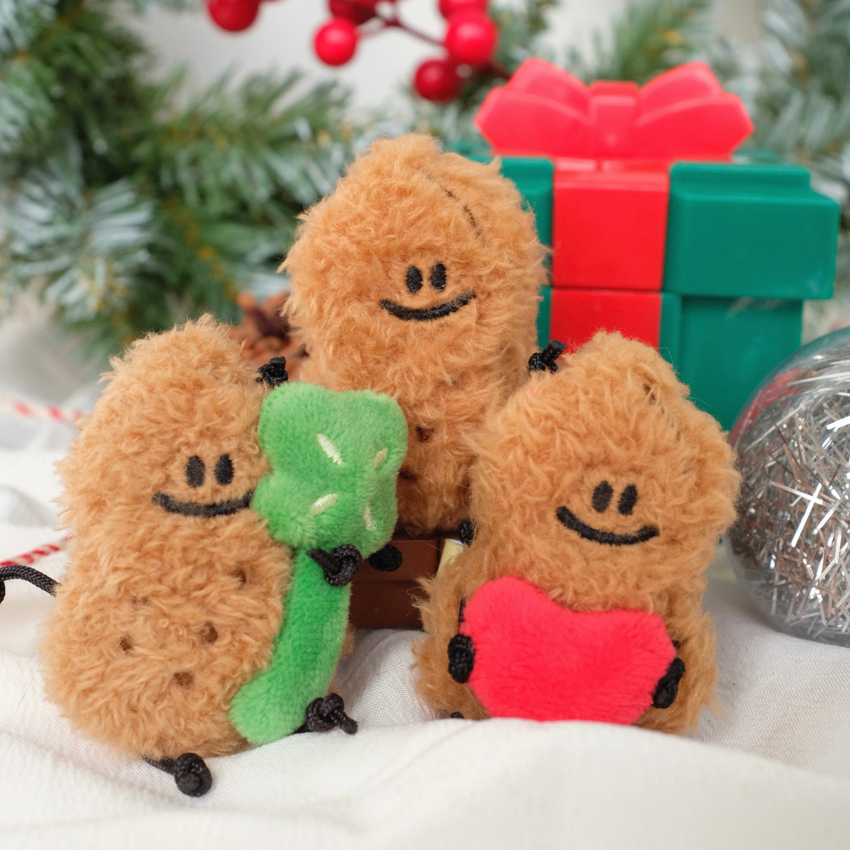 Mini Peanut Plush Keychain | Cute Kawaii Gift | Fickle Plan