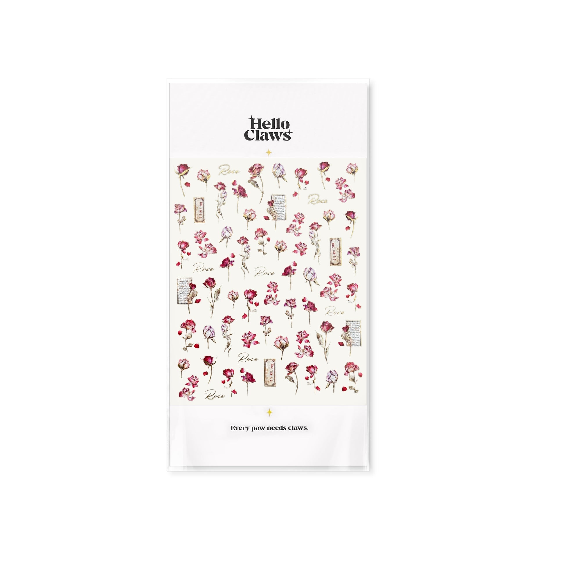 Hello Claws | Romantic Rose Nail Deco Sticker 