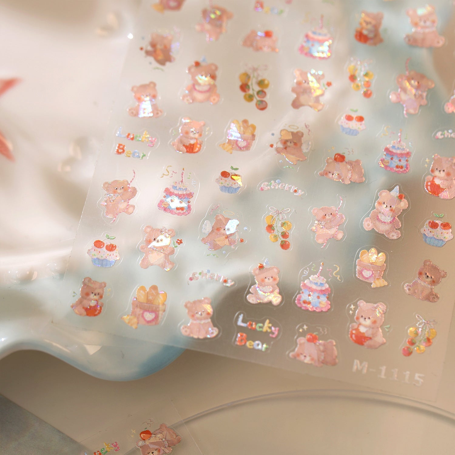 Hello Claws | Bear Cake Nail Deco Sticker 