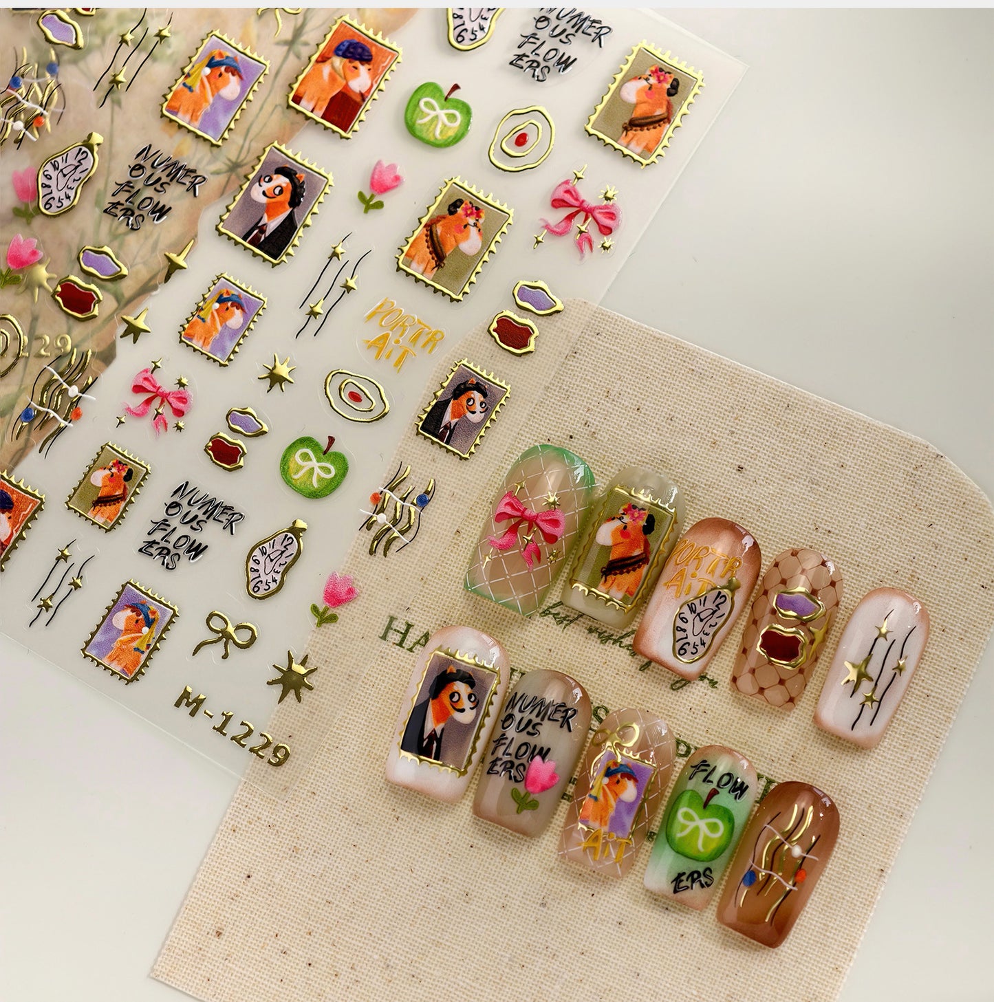 Hello Claws | World Famous Paintings Nail Deco Sticker