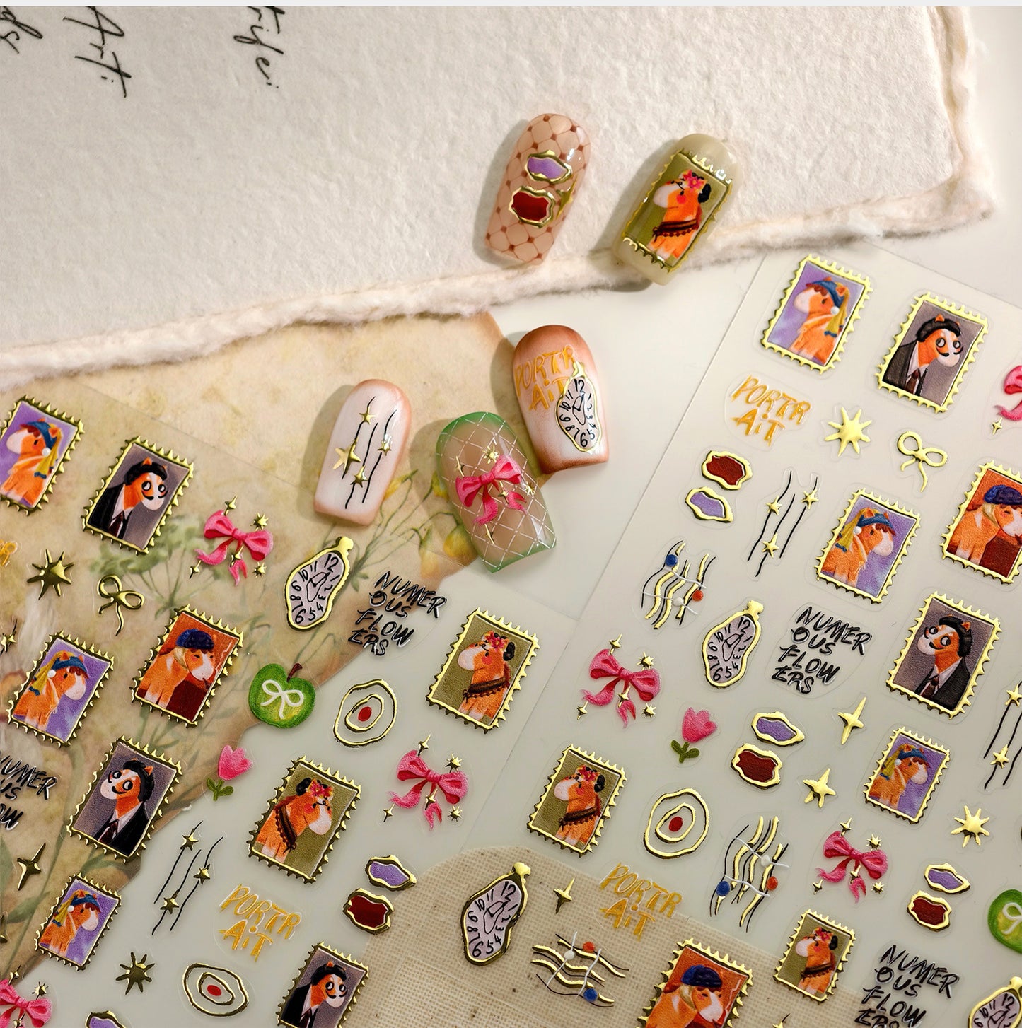 Hello Claws | World Famous Paintings Nail Deco Sticker