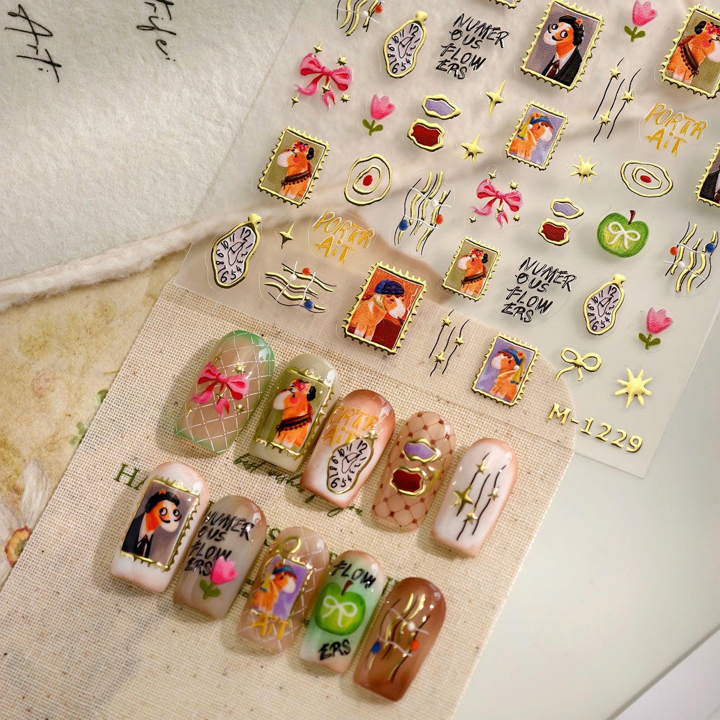 Hello Claws | World Famous Paintings Nail Deco Sticker