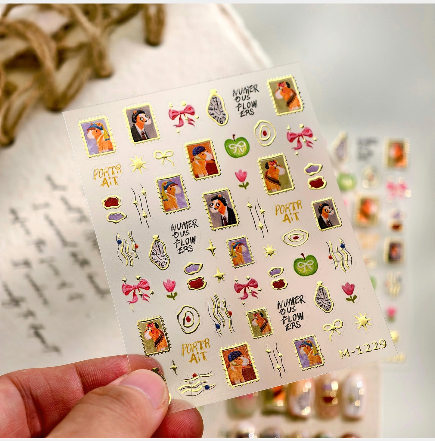 Hello Claws | World Famous Paintings Nail Deco Sticker