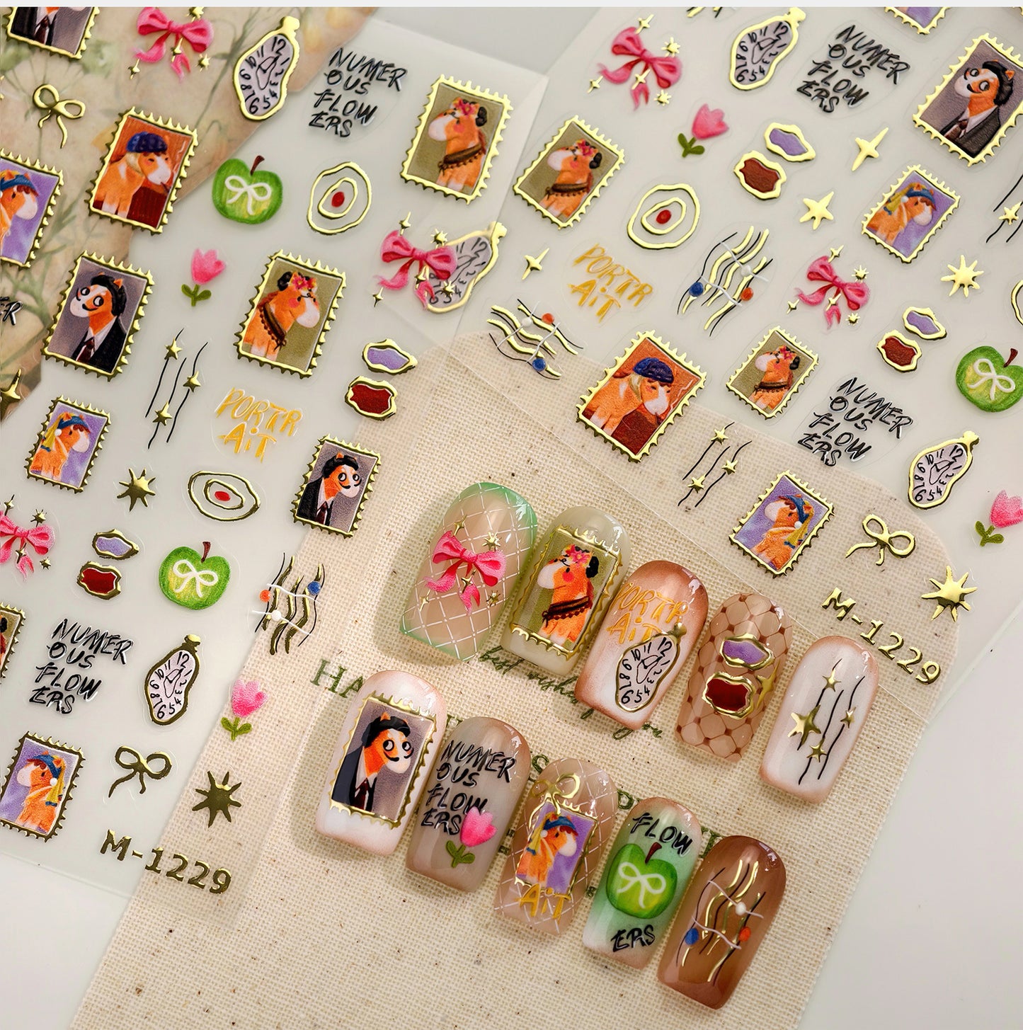 Hello Claws | World Famous Paintings Nail Deco Sticker