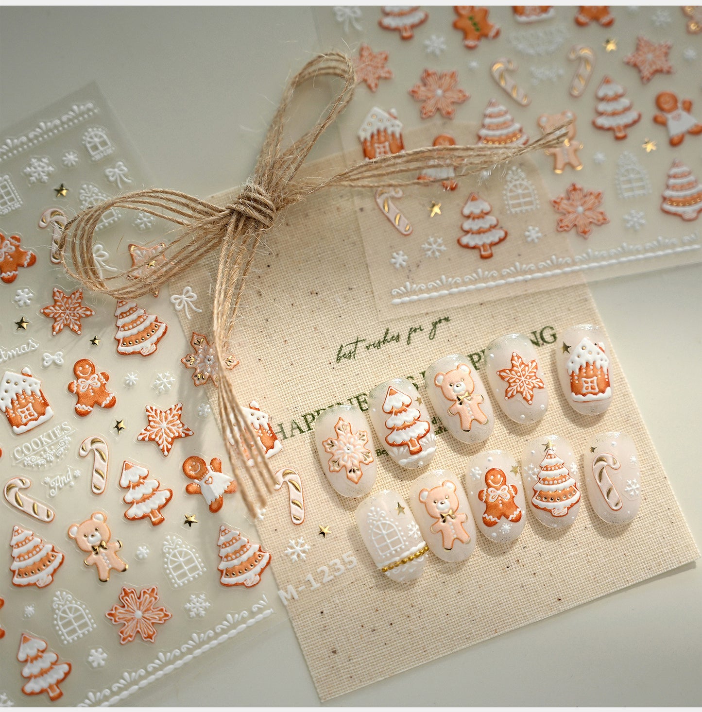 Hello Claws | Gingerbread Nail Deco Sticker