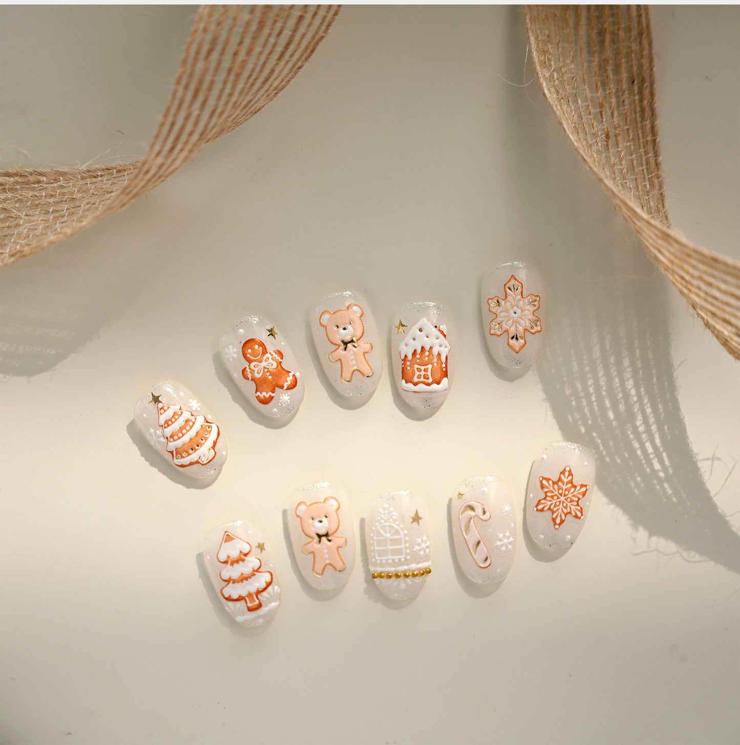 Hello Claws | Gingerbread Nail Deco Sticker