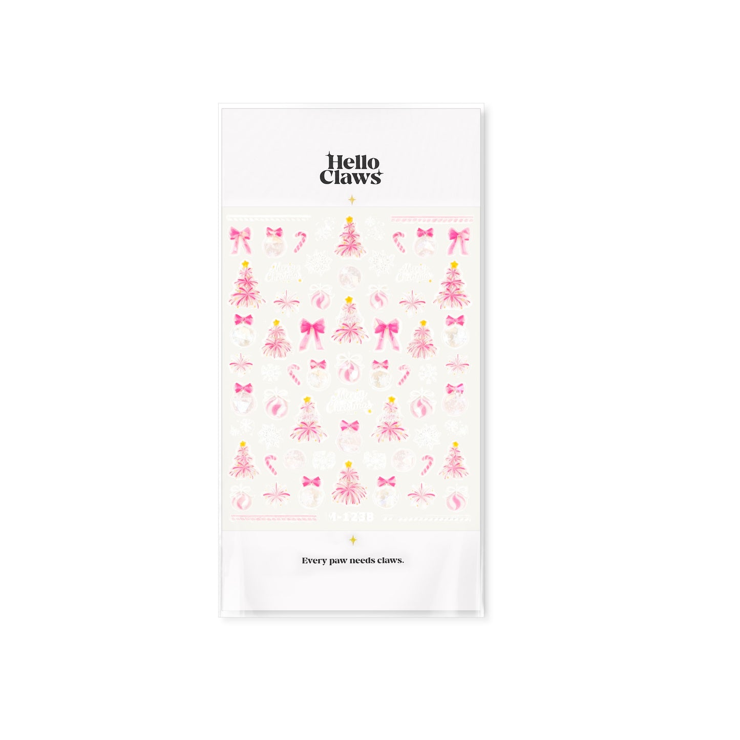 Hello Claws | Pink Christmas Nail Deco Sticker