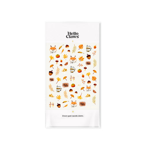 Hello Claws | Autumn Fox Nail Deco Sticker