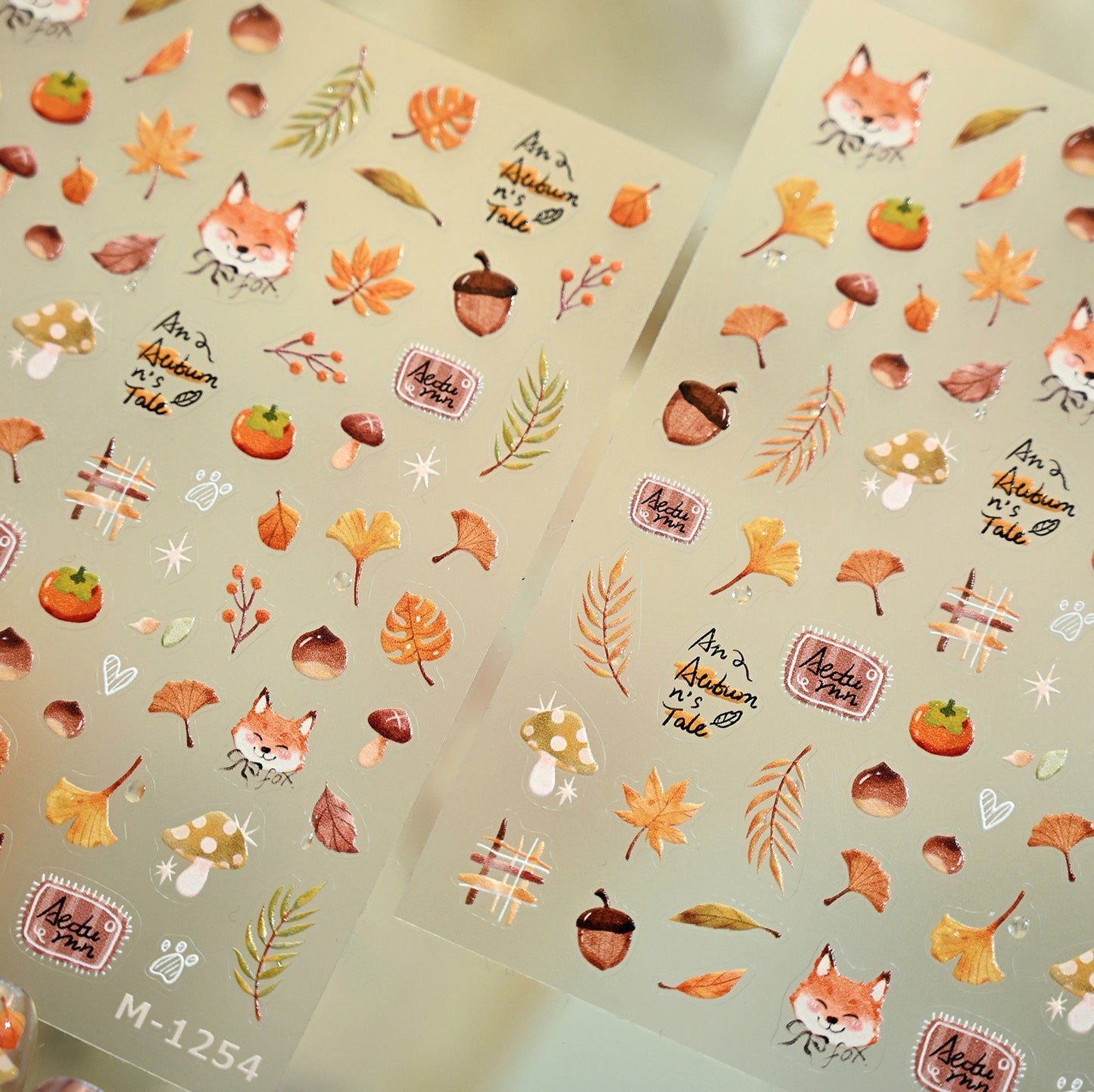 Hello Claws | Autumn Fox Nail Deco Sticker