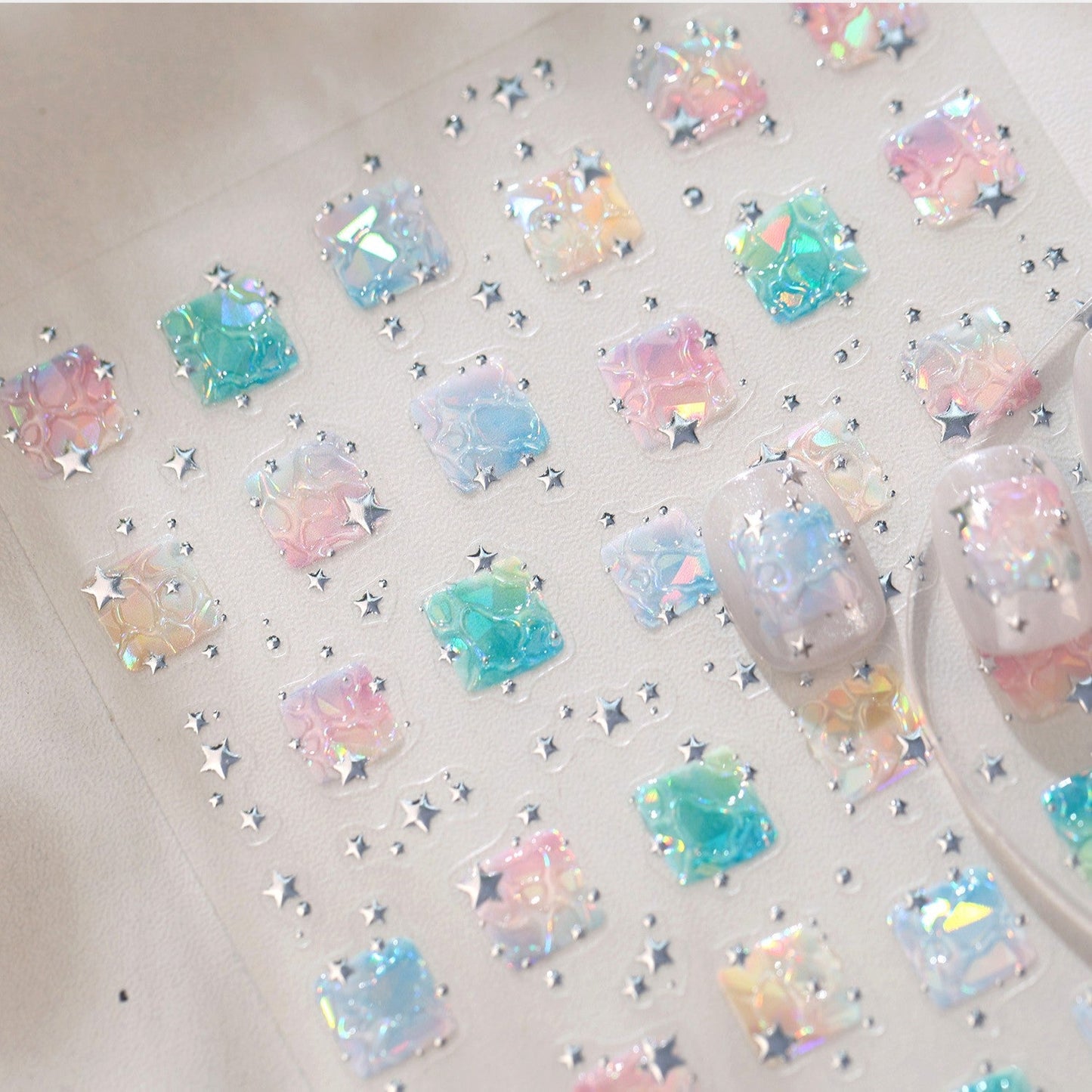 Hello Claws | Summer Ice SilverNail Deco Sticker 