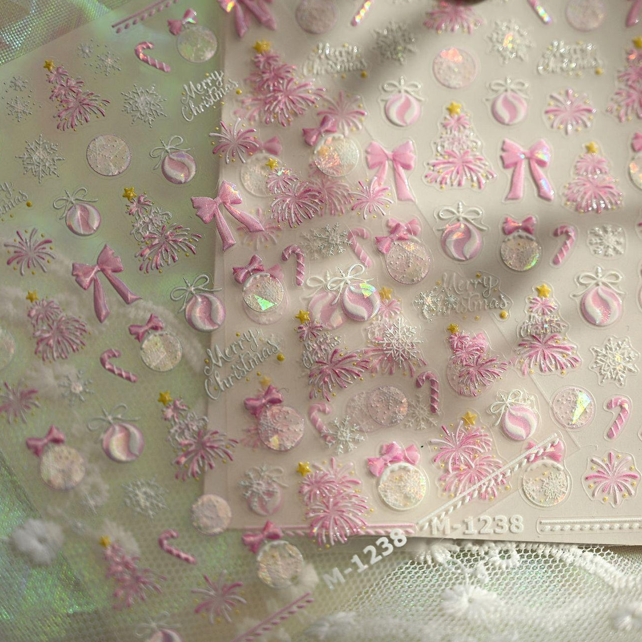 Hello Claws | Pink Christmas Nail Deco Sticker