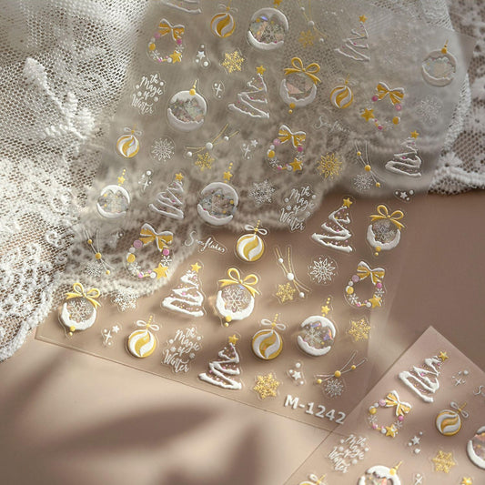 Hello Claws | Yellow Christmas Nail Deco Sticker