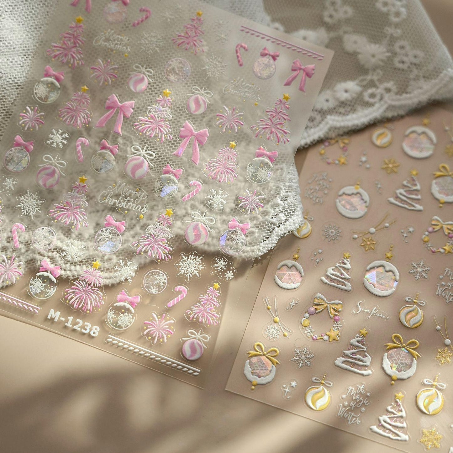 Hello Claws | Yellow Christmas Nail Deco Sticker