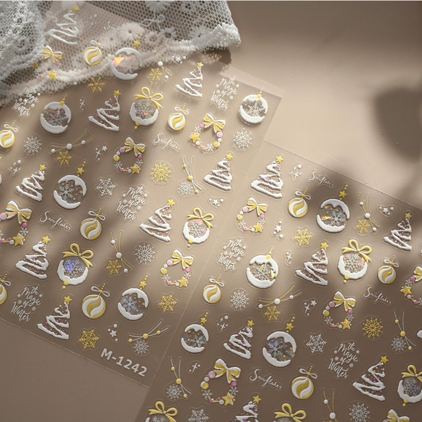 Hello Claws | Yellow Christmas Nail Deco Sticker