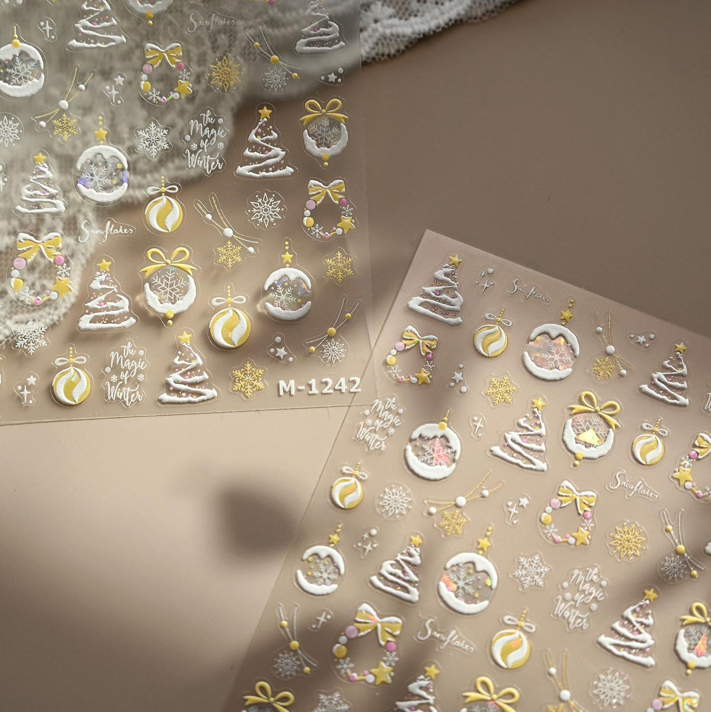 Hello Claws | Yellow Christmas Nail Deco Sticker