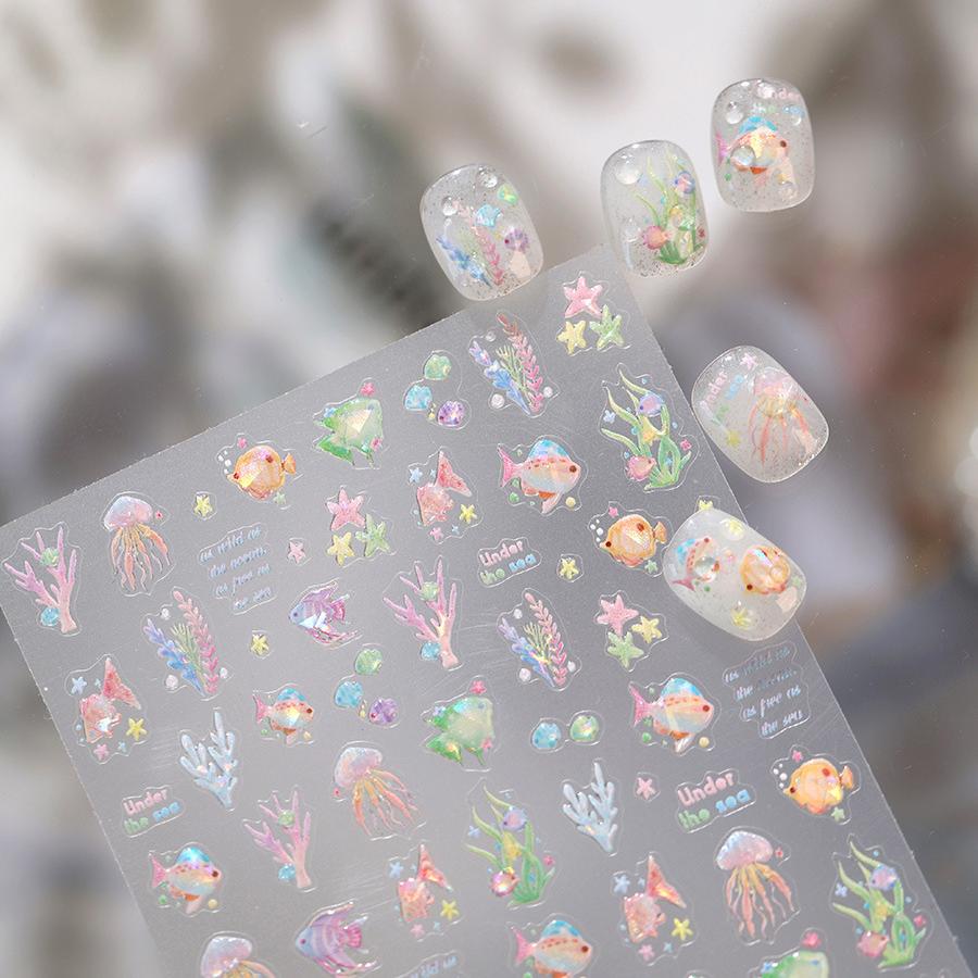 Hello Claws | Little Fish Under The Sea Nail Deco Sticker 