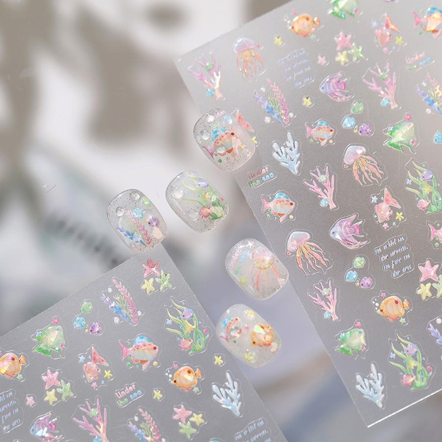 Hello Claws | Little Fish Under The Sea Nail Deco Sticker 