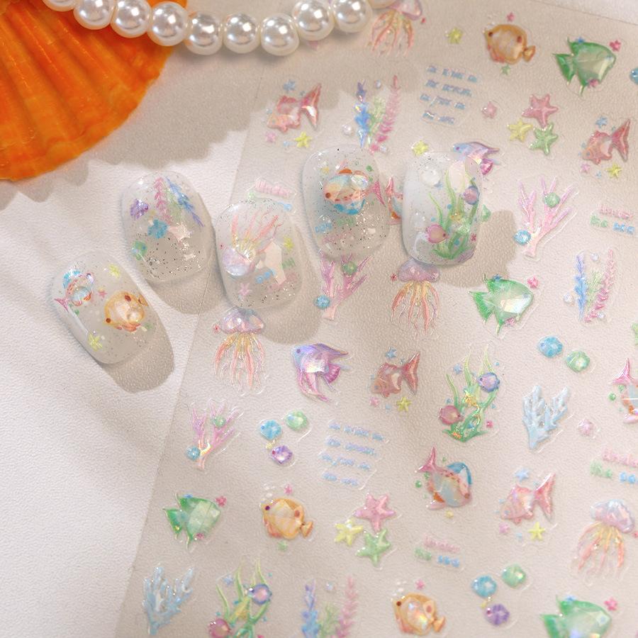 Hello Claws | Little Fish Under The Sea Nail Deco Sticker 