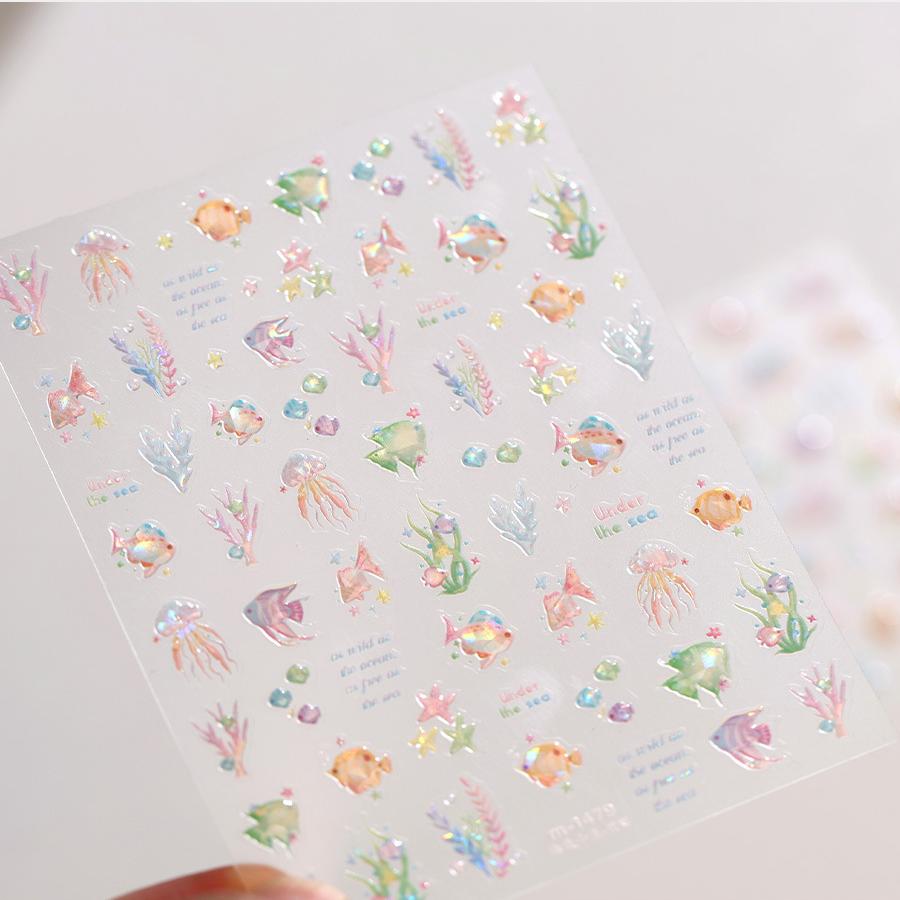 Hello Claws | Little Fish Under The Sea Nail Deco Sticker 