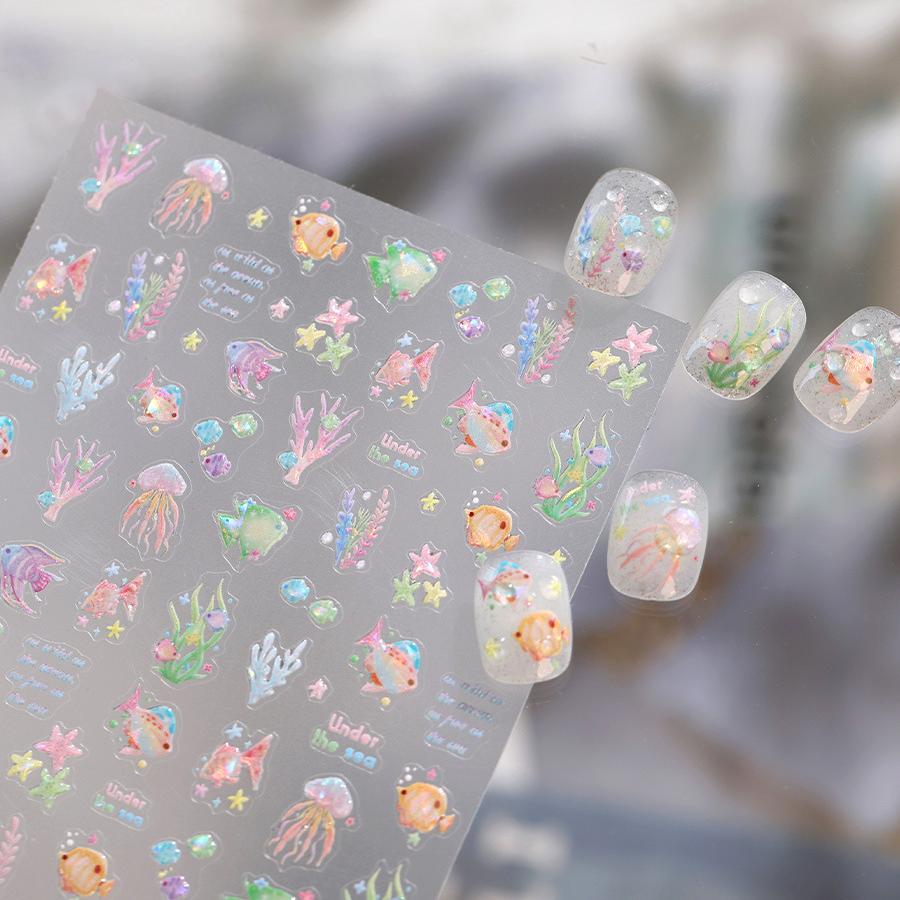 Hello Claws | Little Fish Under The Sea Nail Deco Sticker 