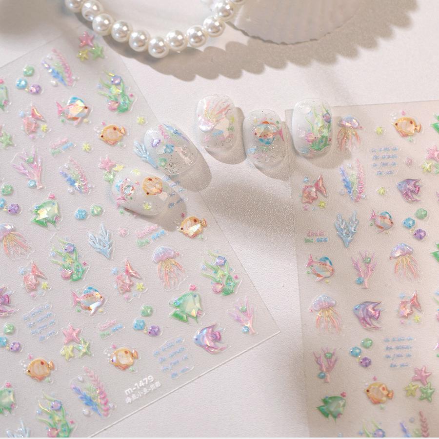 Hello Claws | Little Fish Under The Sea Nail Deco Sticker 