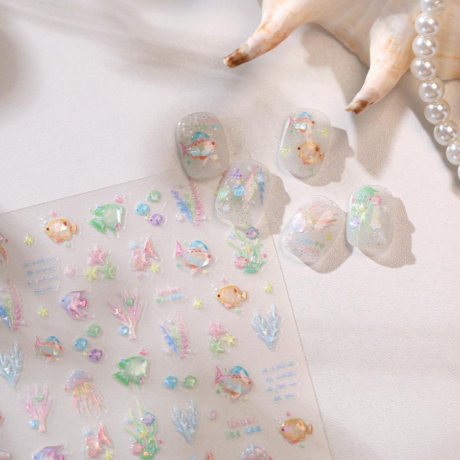 Hello Claws | Little Fish Under The Sea Nail Deco Sticker 