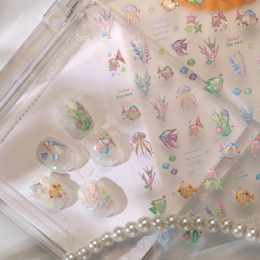 Hello Claws | Little Fish Under The Sea Nail Deco Sticker 