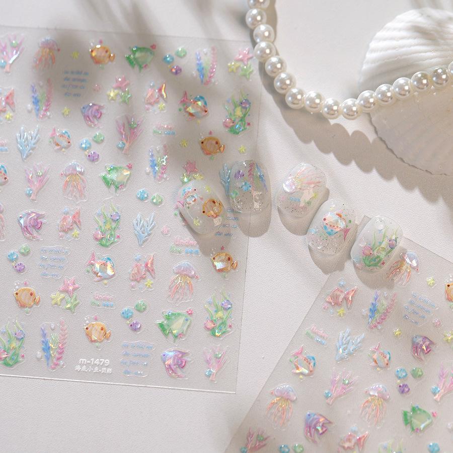 Hello Claws | Little Fish Under The Sea Nail Deco Sticker 