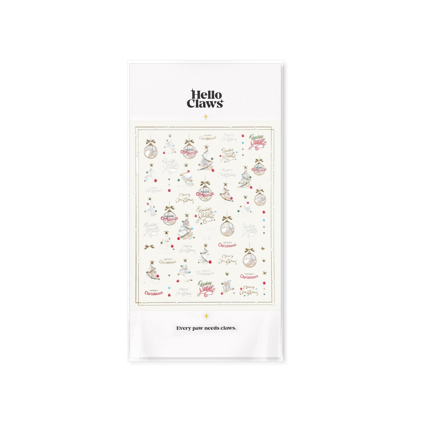 Hello Claws | Shell Christmas Tree Nail Deco Sticker