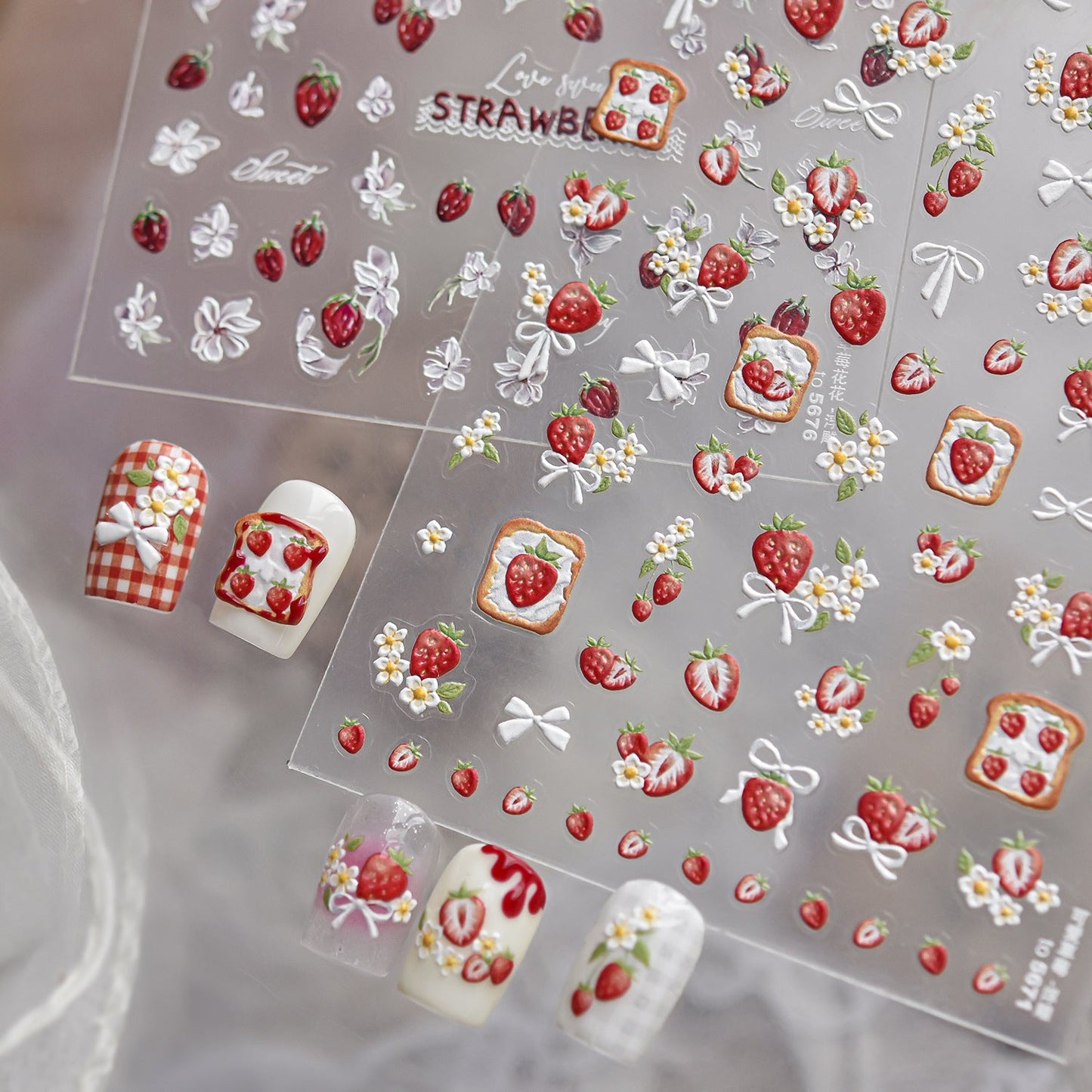 Hello Claws | Strawberry Sweet Nail Deco Sticker 