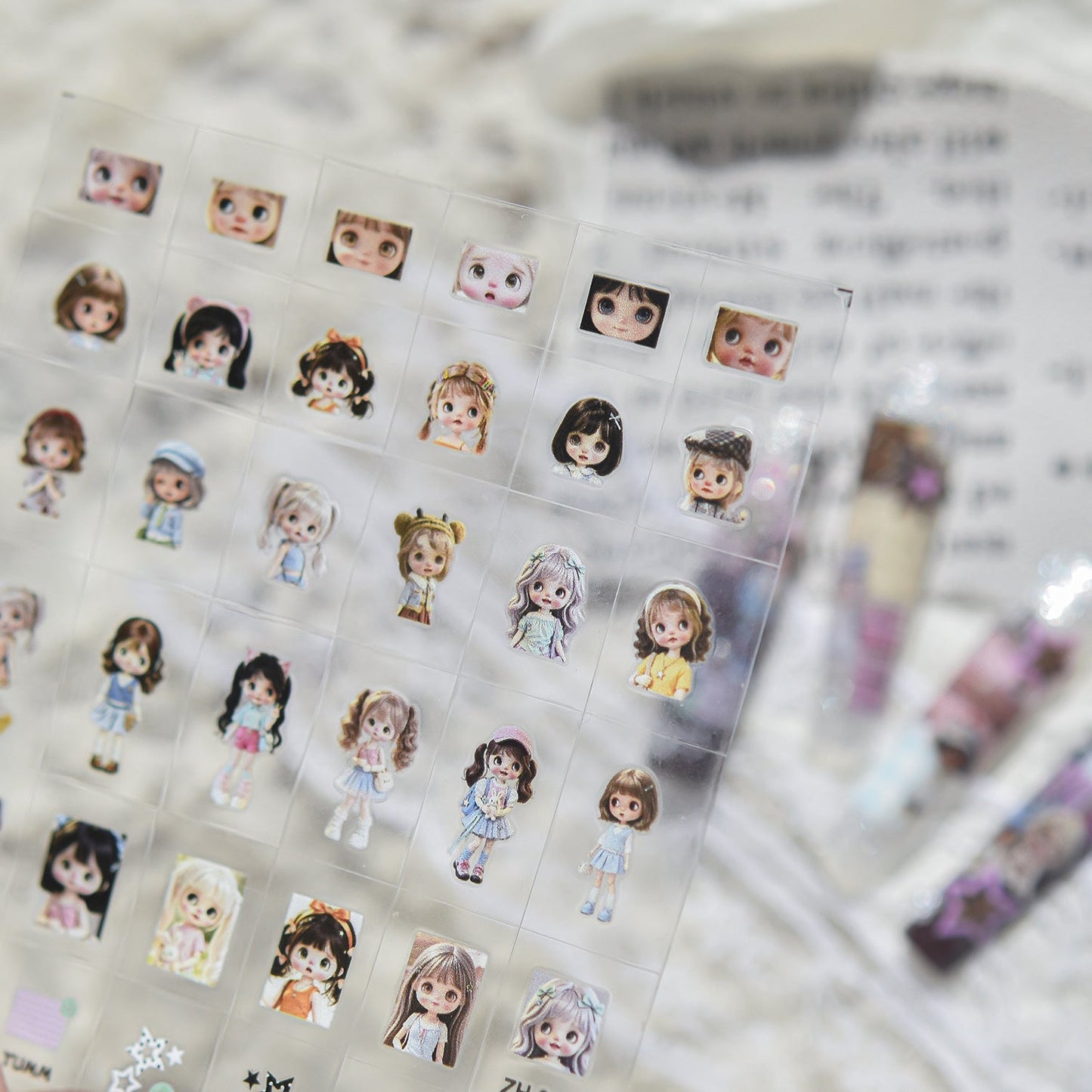 Hello Claws | Blythe Cartoon Transfer-style Nail Deco Sticker 
