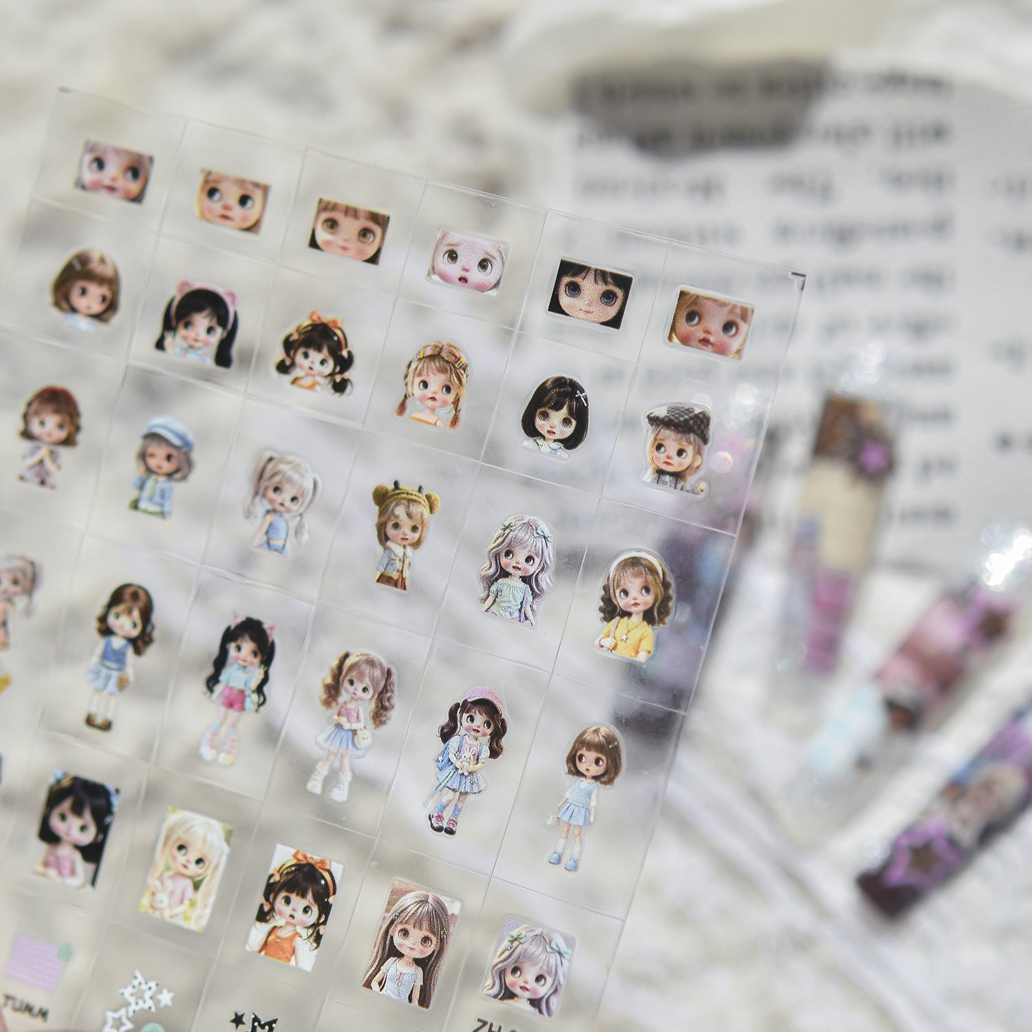 Hello Claws | Blythe Cartoon Transfer-style Nail Deco Sticker 