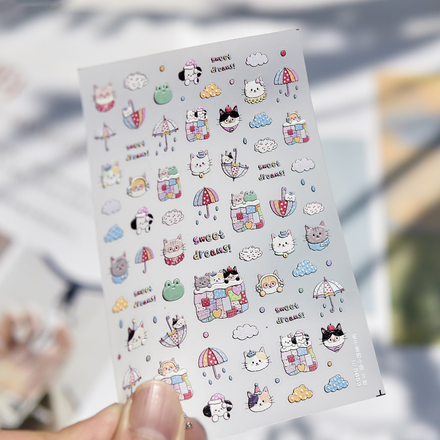Hello Claws | Kitty Puppy And Flower Nail Deco Sticker 